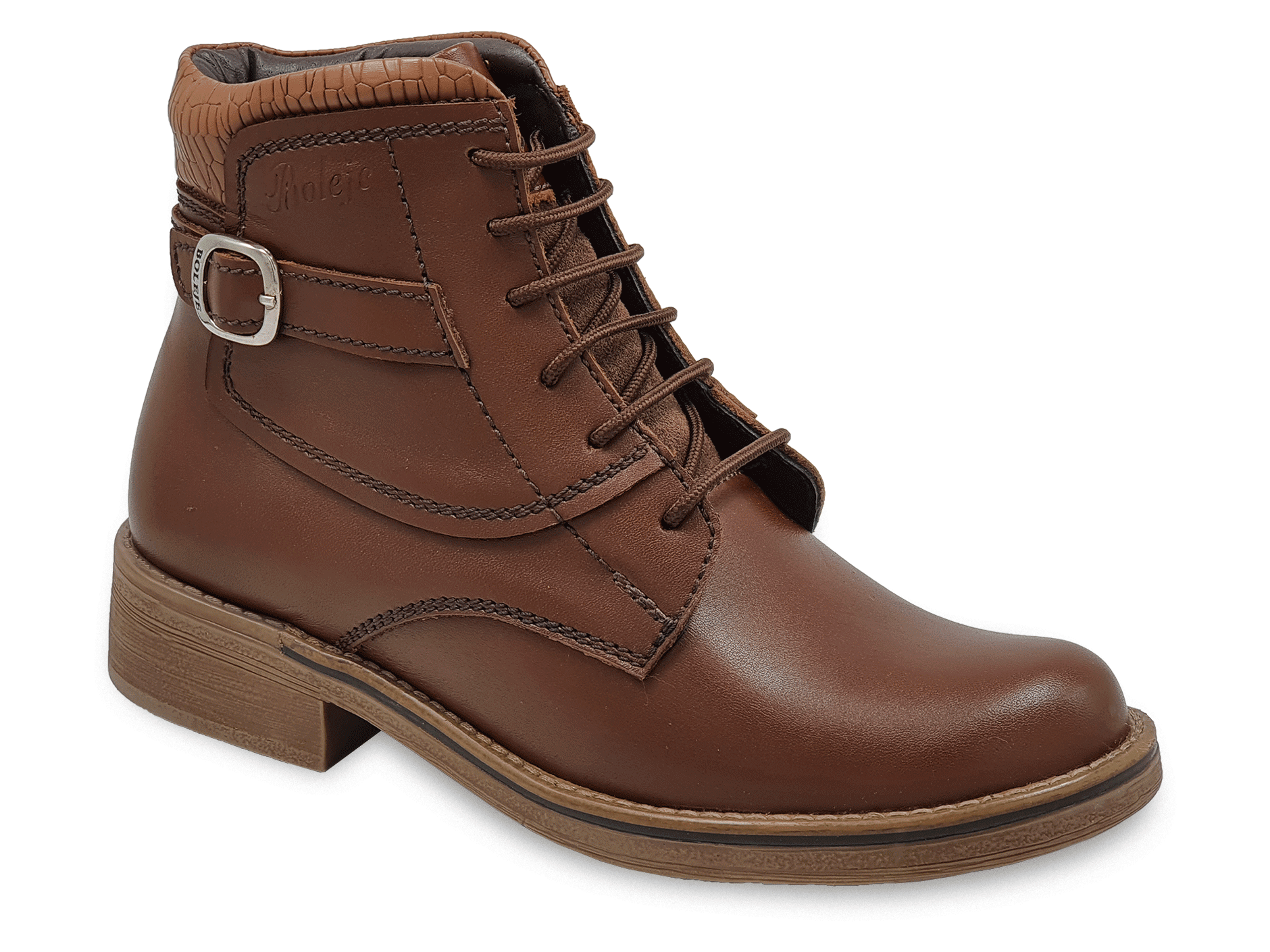 Botin color apache cuero guante para dama, Mod - 30 D