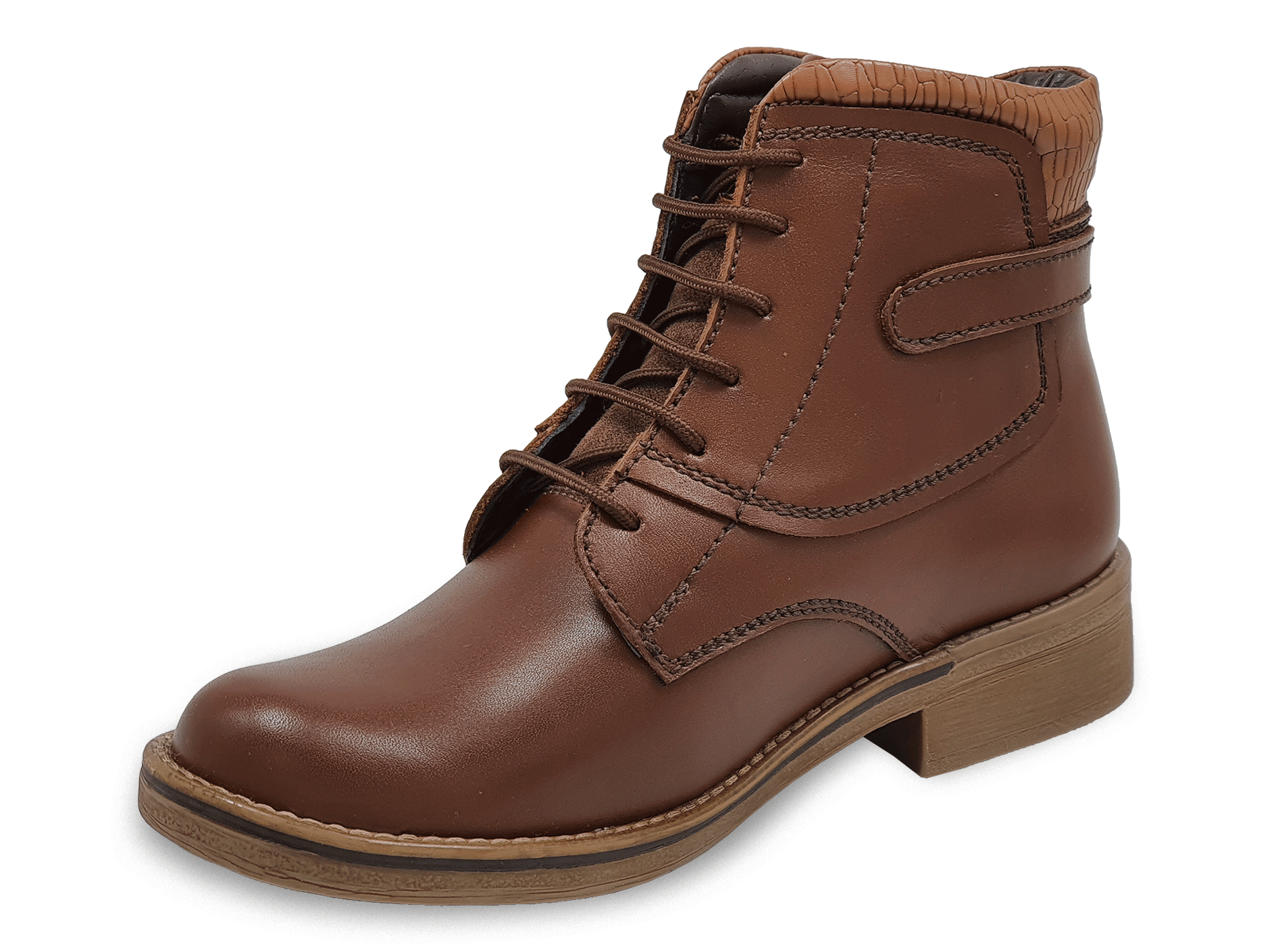 Botin color apache cuero guante para dama, Mod - 30 D