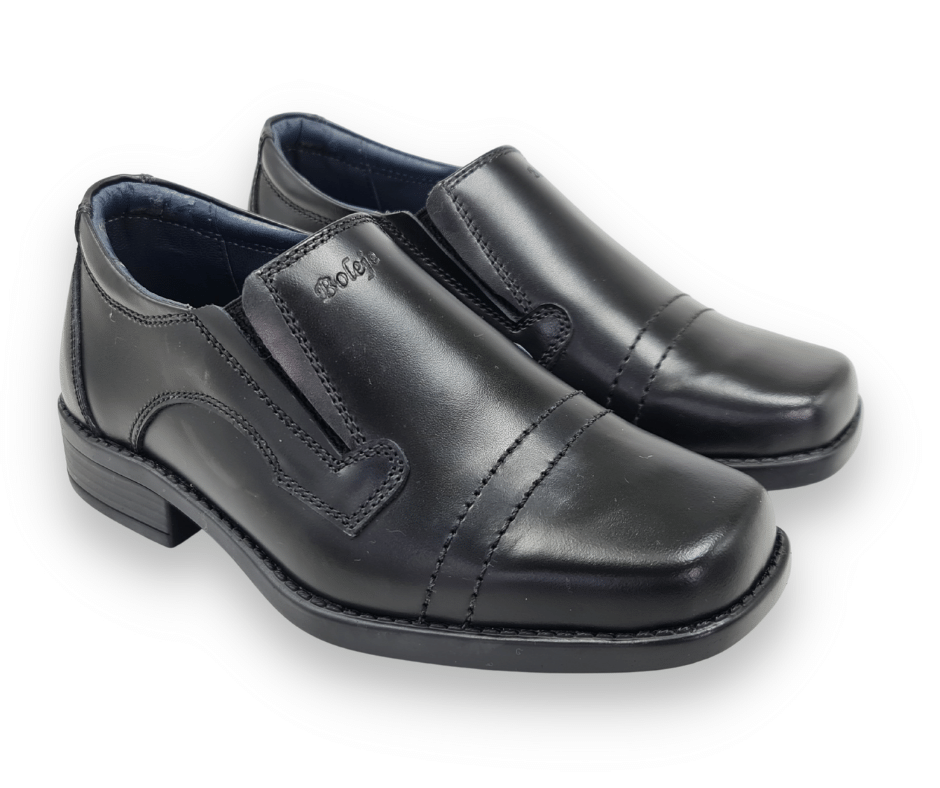 Mocasín color negro cuero box para varón, Mod - 147 C.