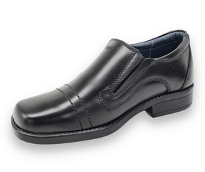 Mocasín color negro cuero box para varón, Mod - 147 C.