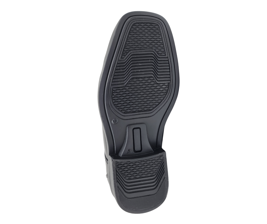 Mocasín color negro cuero box para varón, Mod - 147 C.