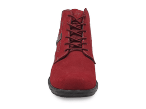 Botin color vino cuero nobuck para dama, Mod - 56 D